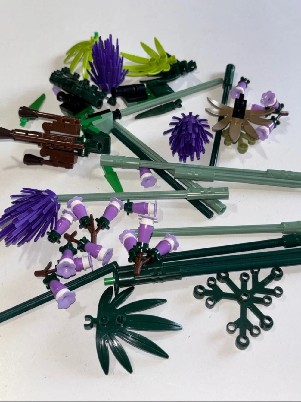 LEGO flowers LEGO Floral Pieces LEGO Plant Bricks Purple Floral Pieces